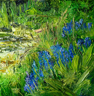 Bild "Blaue Hyazinthen" (2021)