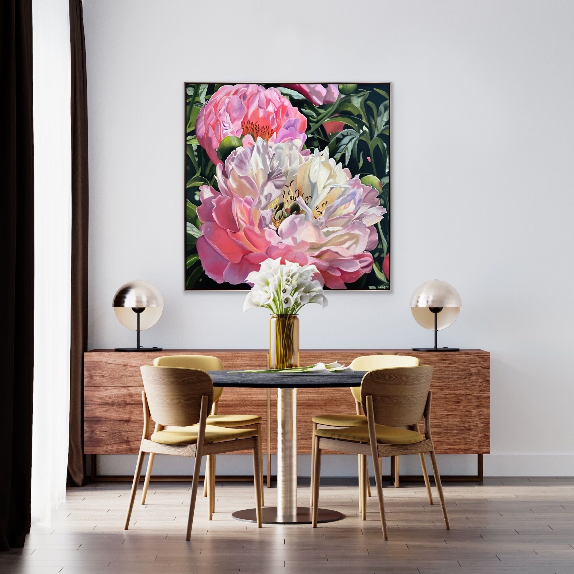 Bild "Pfingstrosen | Peony blossom (no. 221003)" (2022)