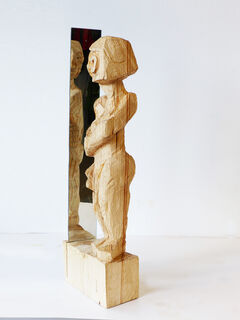 Sculpture "Nude in front of the mirror II" (2022)