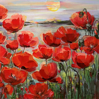 Bild "Poppy flowers II" (2023)
