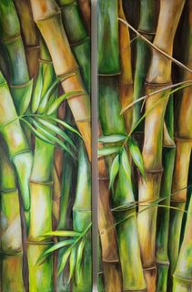 Picture "Bamboo diptych" (2017)