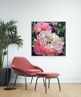 Bild "Pfingstrosen | Peony blossom (no. 221003)" (2022)