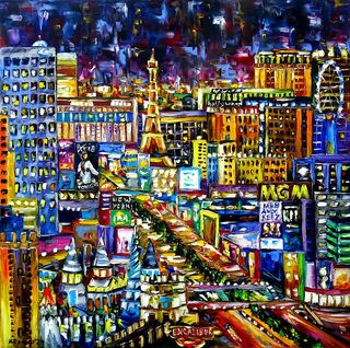Bild "Las Vegas bei Nacht" (2024)