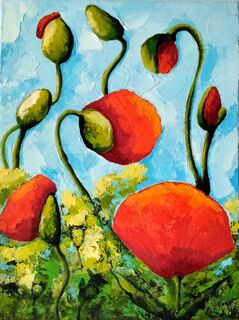 Bild "Orange Mohnblumen" (2016)