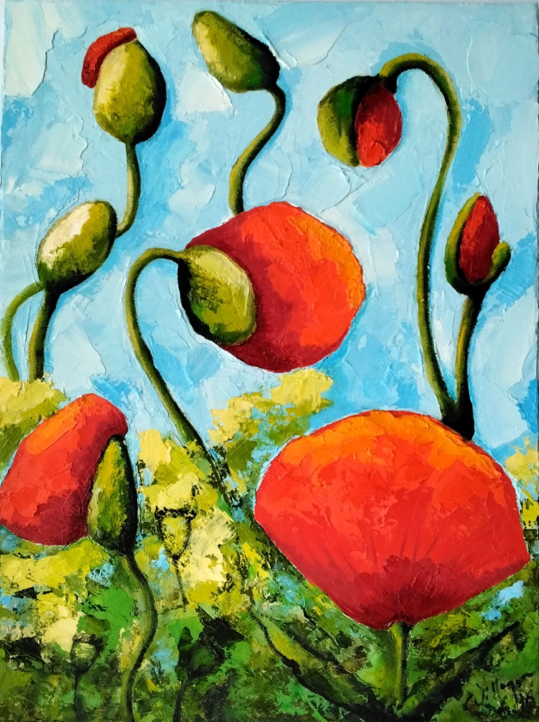 Picture "Orange poppies" (2016)