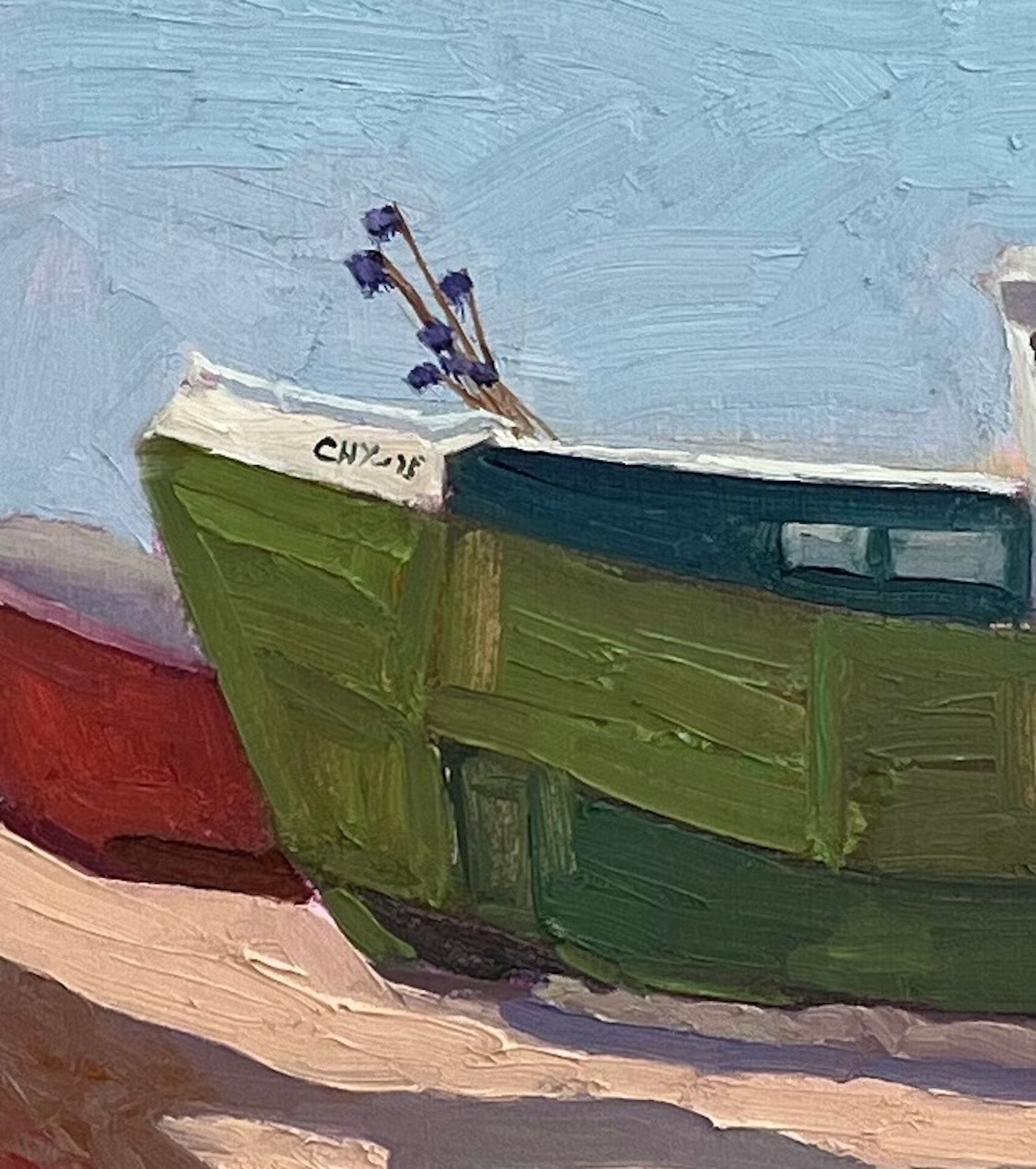 Picture "Fishing boats on the beach in Chłopy" (2023)