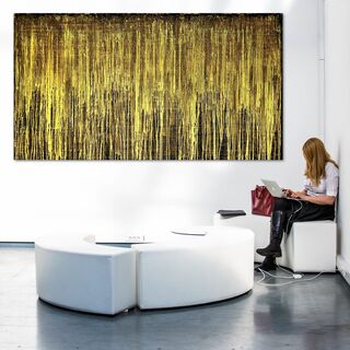 Bild "Schwarzes Gold Nr. 1 (auf Kork)" (2017)