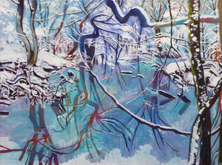 Picture "Winter at toad pond 2" (2021)