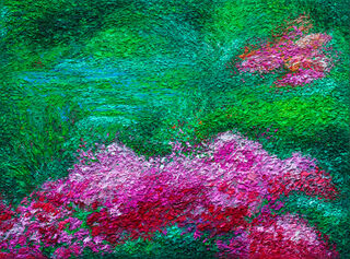 Picture "Azalea bloom in the garden" (2010)