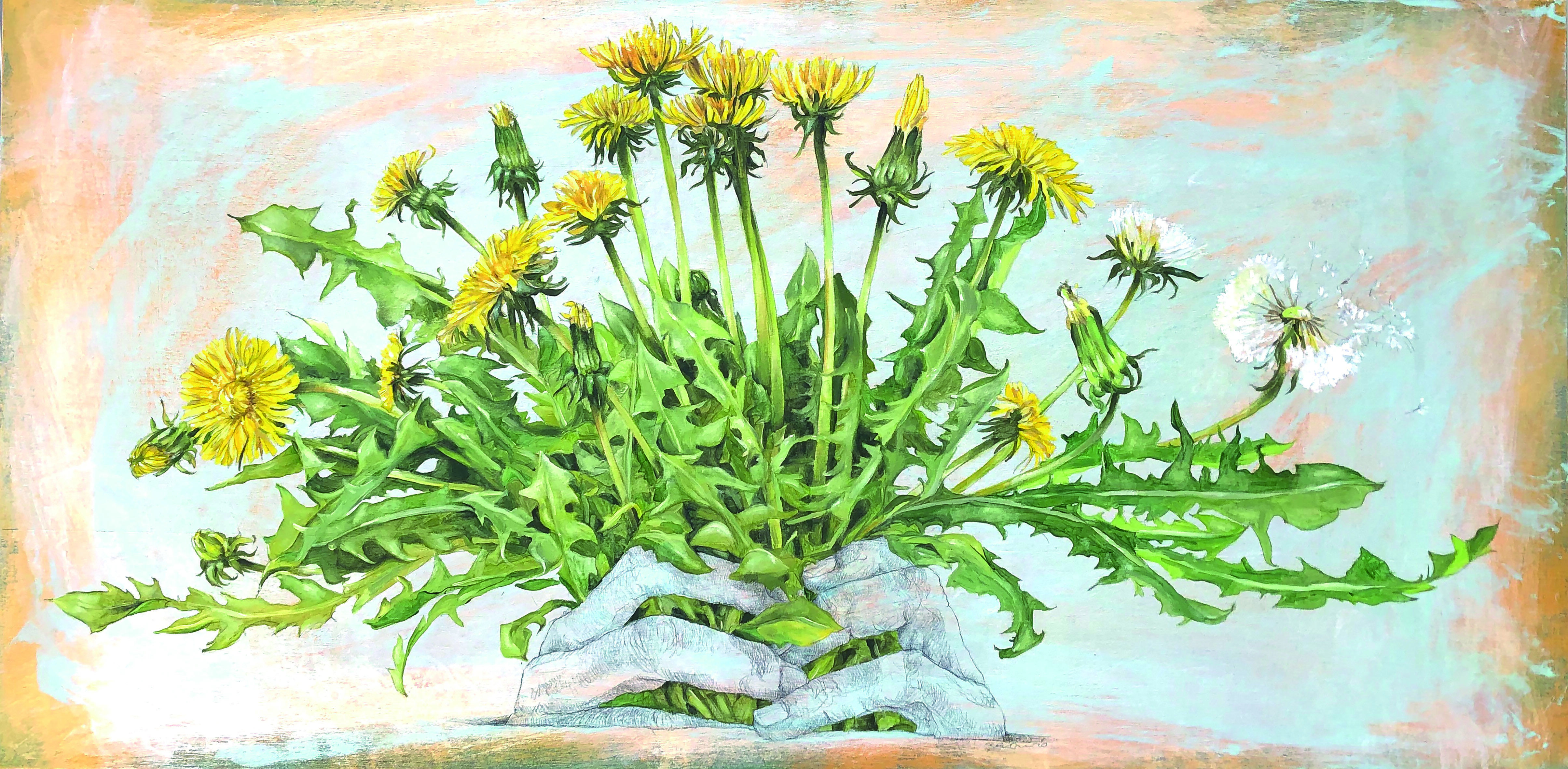 Picture "From growing - dandelion" (2020)