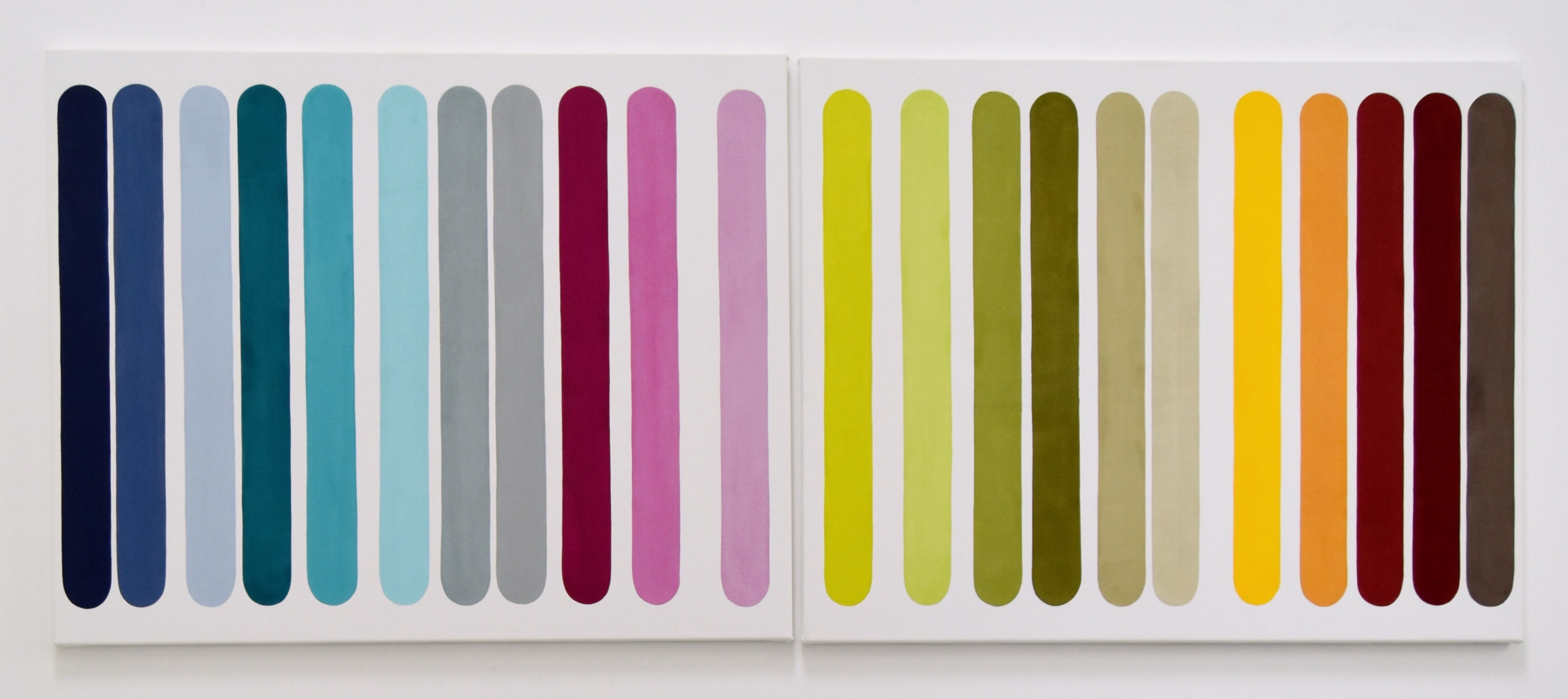 Bild "Barcode #5 (Diptychon)" (2024)