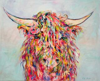 Picture "Smart Highland Cow" (2022)
