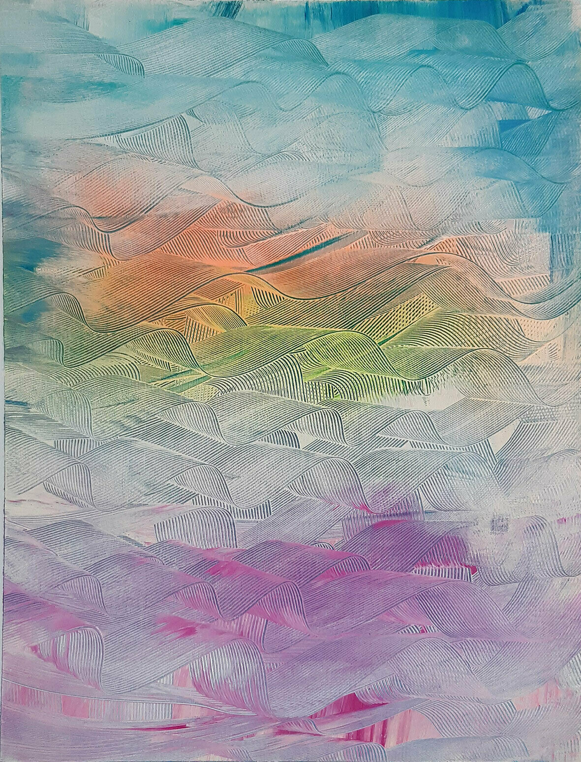 Picture "Color waves #3" (2020)