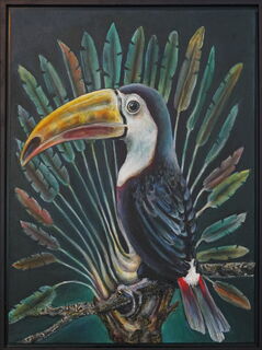 Picture "Toucan with palm heart" (2022)
