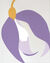Picture "Snowdrop in Lavender on light Gray" (2025)