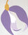 Picture "Snowdrop in Lavender on light Gray" (2025)