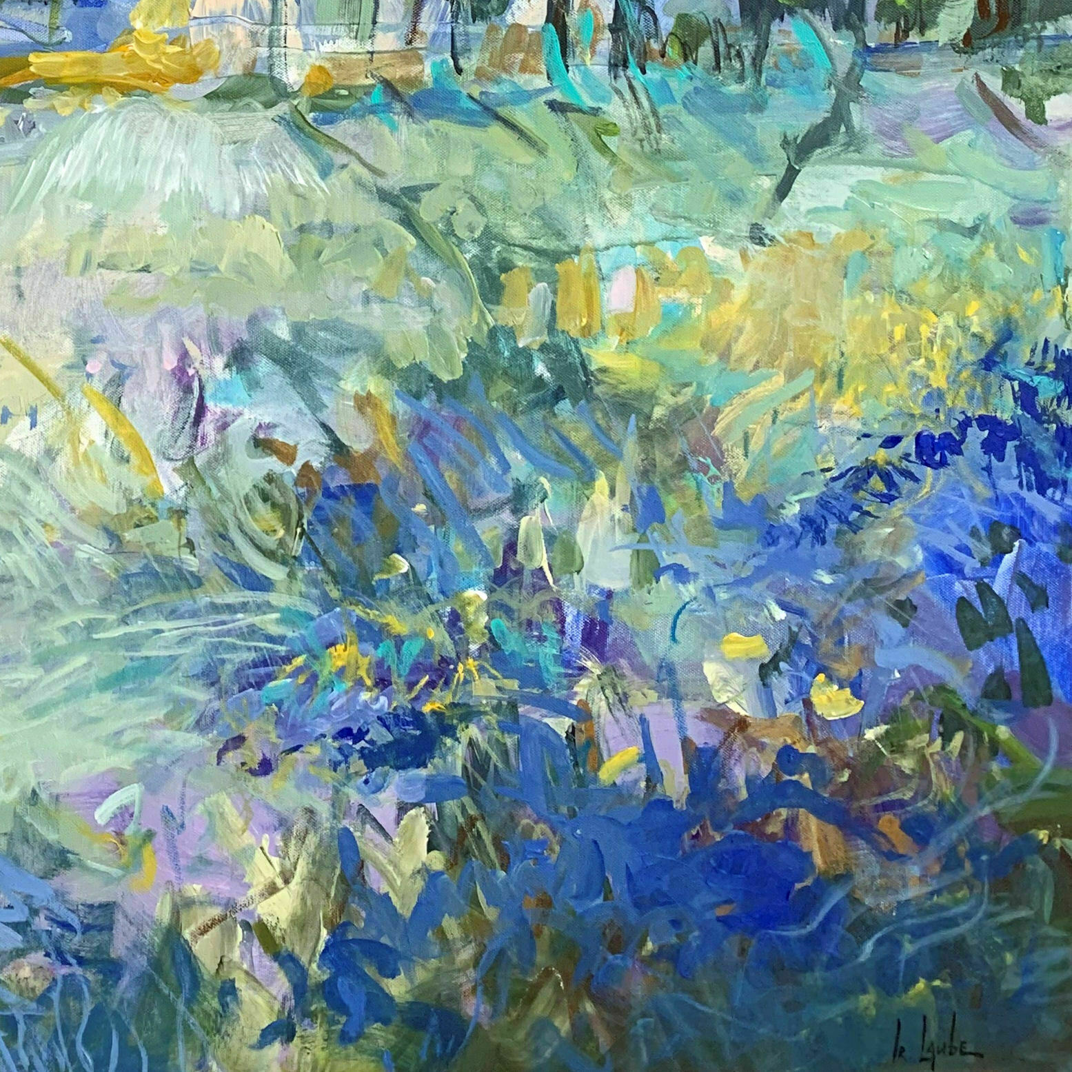 Bild "Field of cornflowers" (2022)