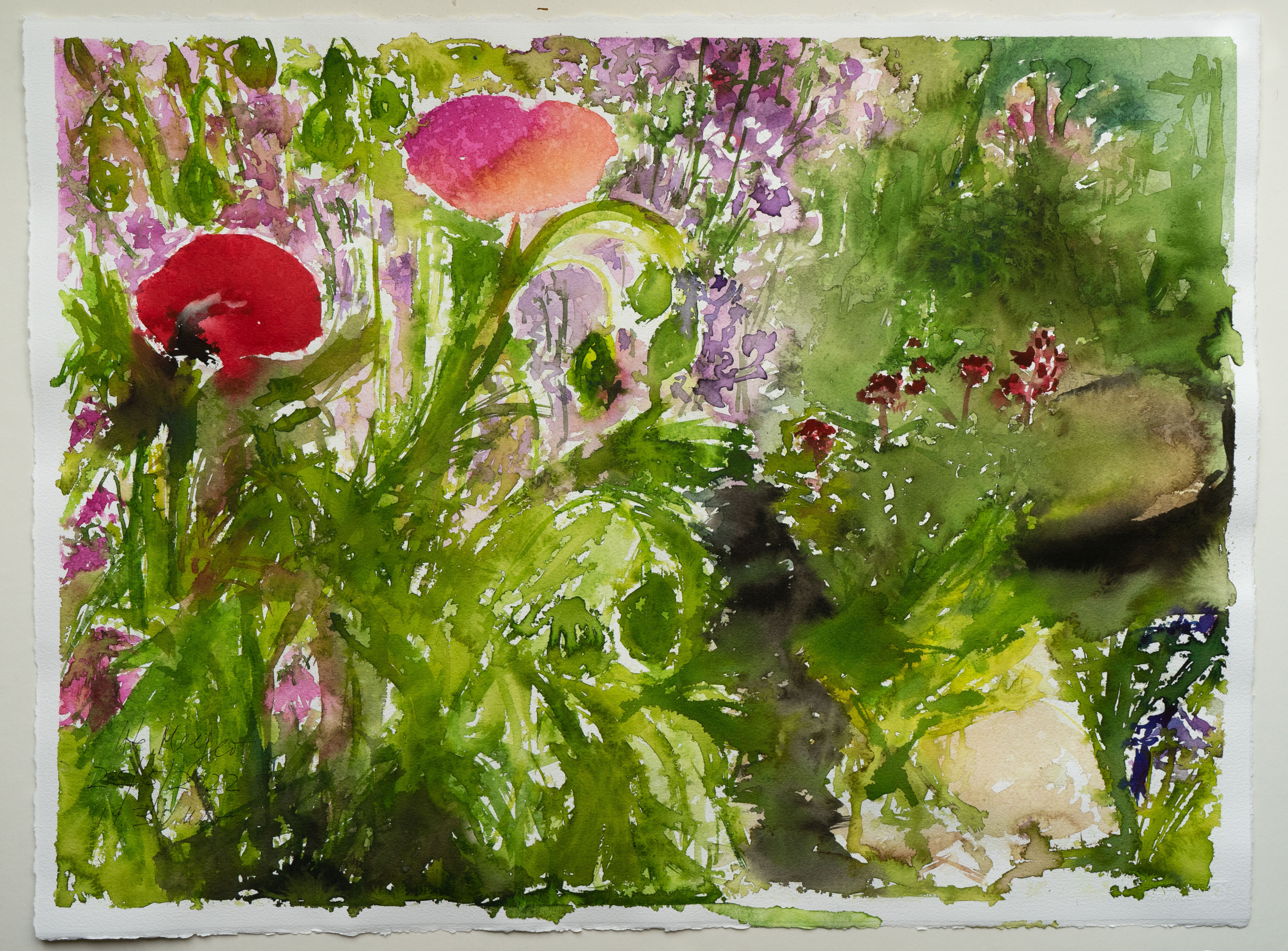 Picture "Poppies in the rain" (2022)