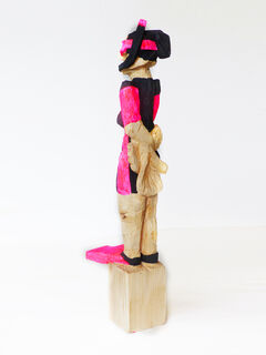 Sculpture "Snorkeler, Neon Pink" (2022)