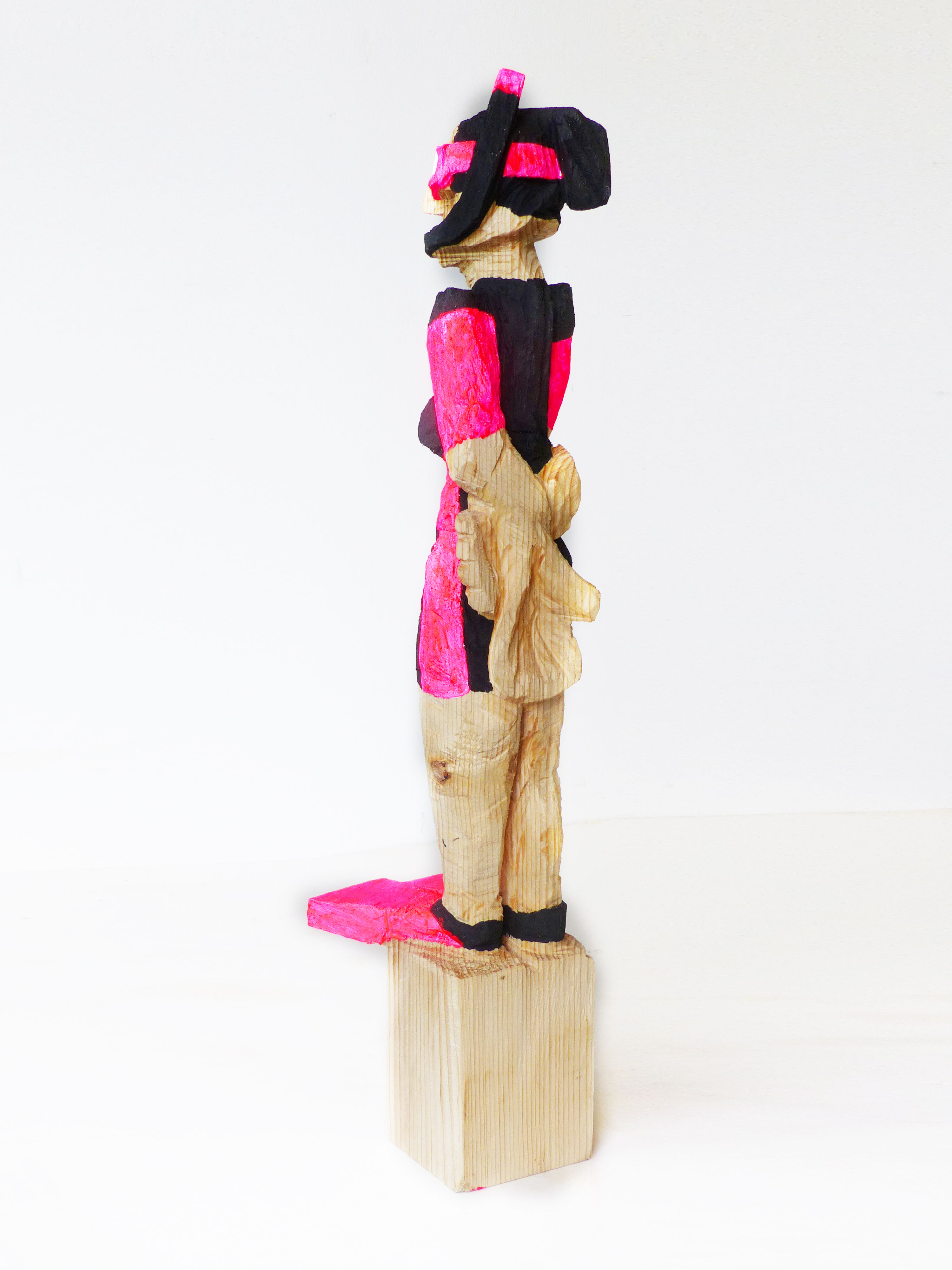 Sculpture "Snorkeler, Neon Pink" (2022)