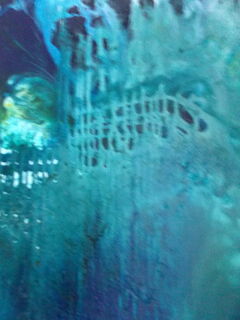 Bild "blue detection 1 - diptychon" (2022)