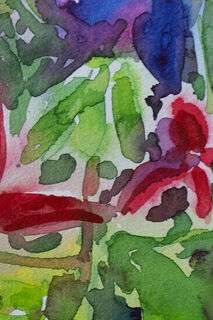 Picture "Fuchsias and cranesbill" (2021)