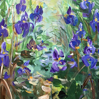 Bild "Blue irises" (2023)