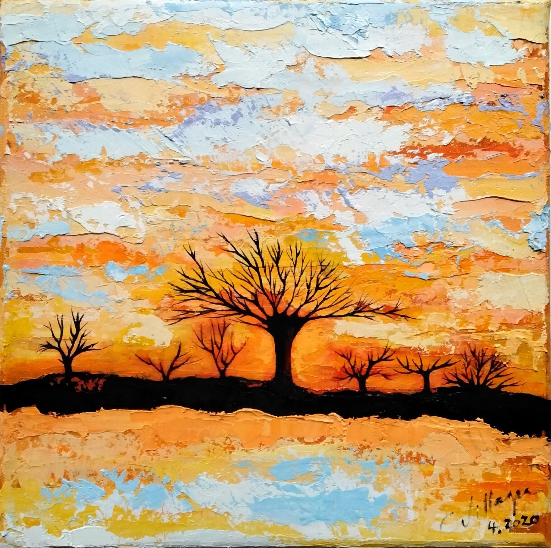 Picture "Trees on the horizon II" (2020)