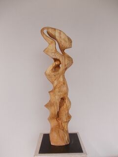 Sculpture "Conversation with the birch tree" (2017)