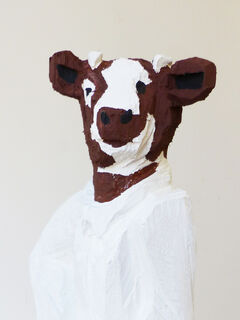 Sculpture "Human animal bull" (2022)