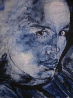 Picture "Blue portrait 4" (2000)