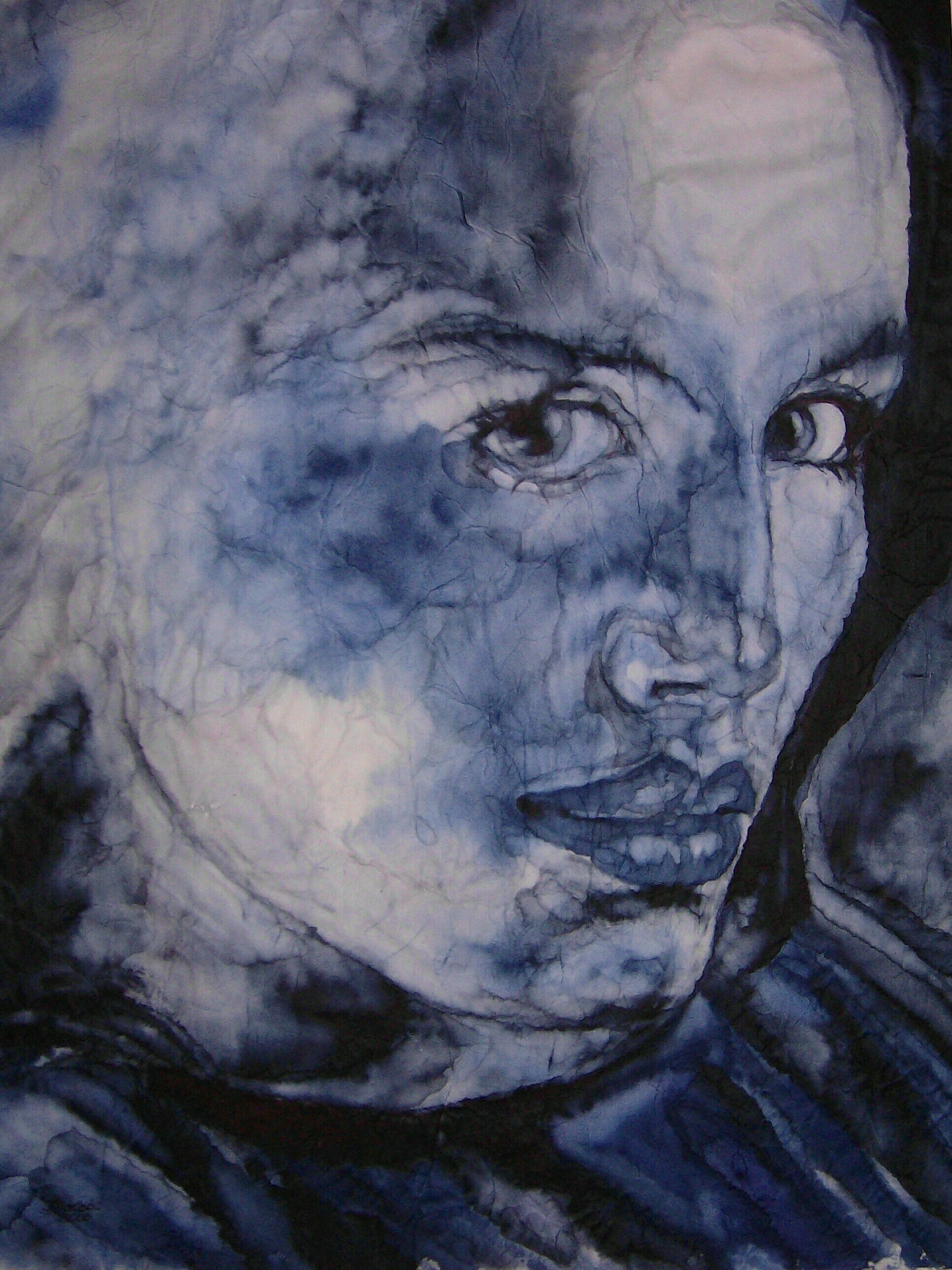 Bild "Blaues Portrait 4" (2000)