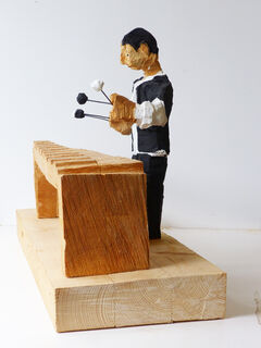 Sculpture "Musician with xylophone" (2020)