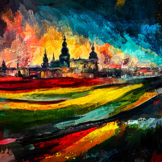 Bild "Dresden an der Elbe" (2024)