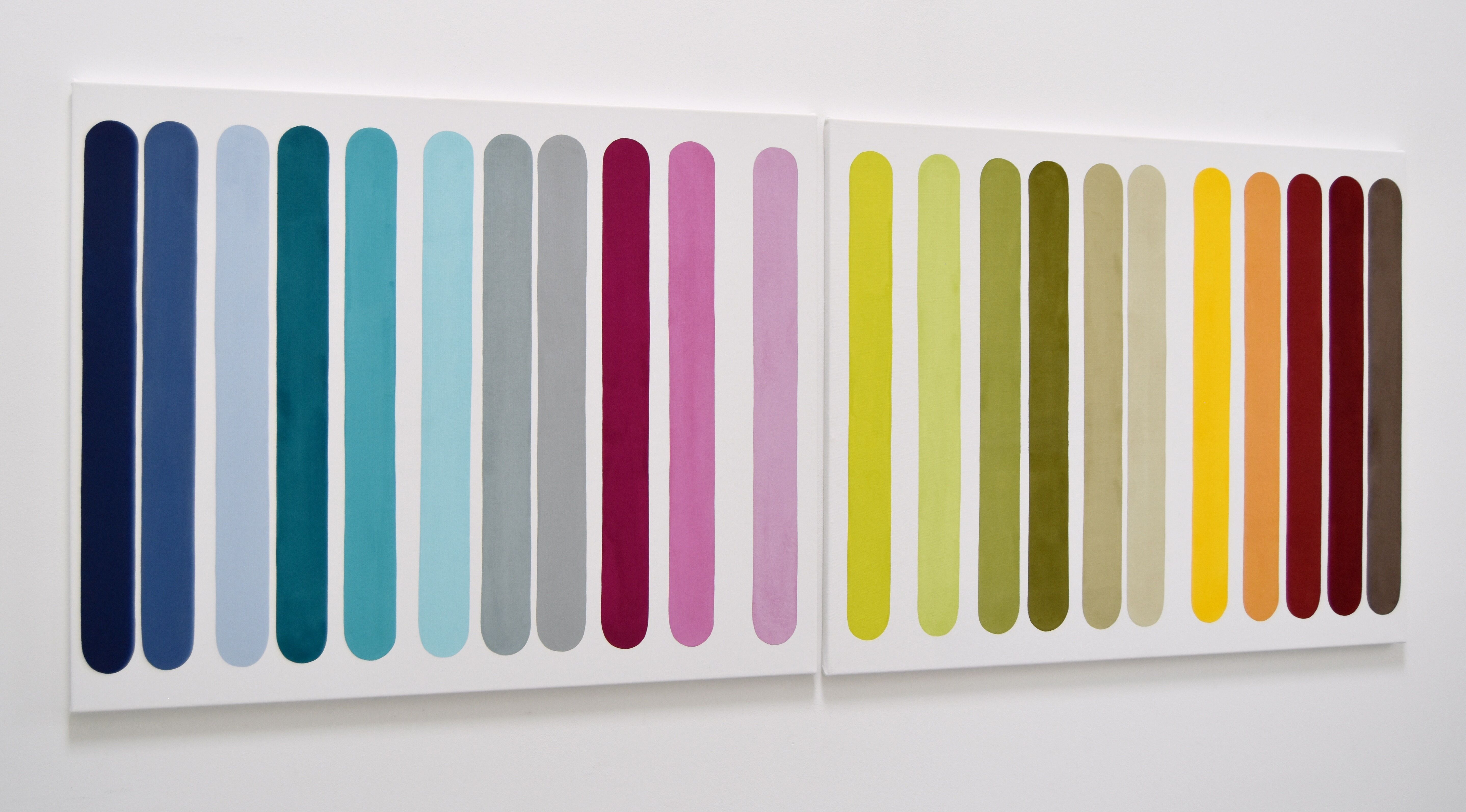 Bild "Barcode #5 (Diptychon)" (2024)