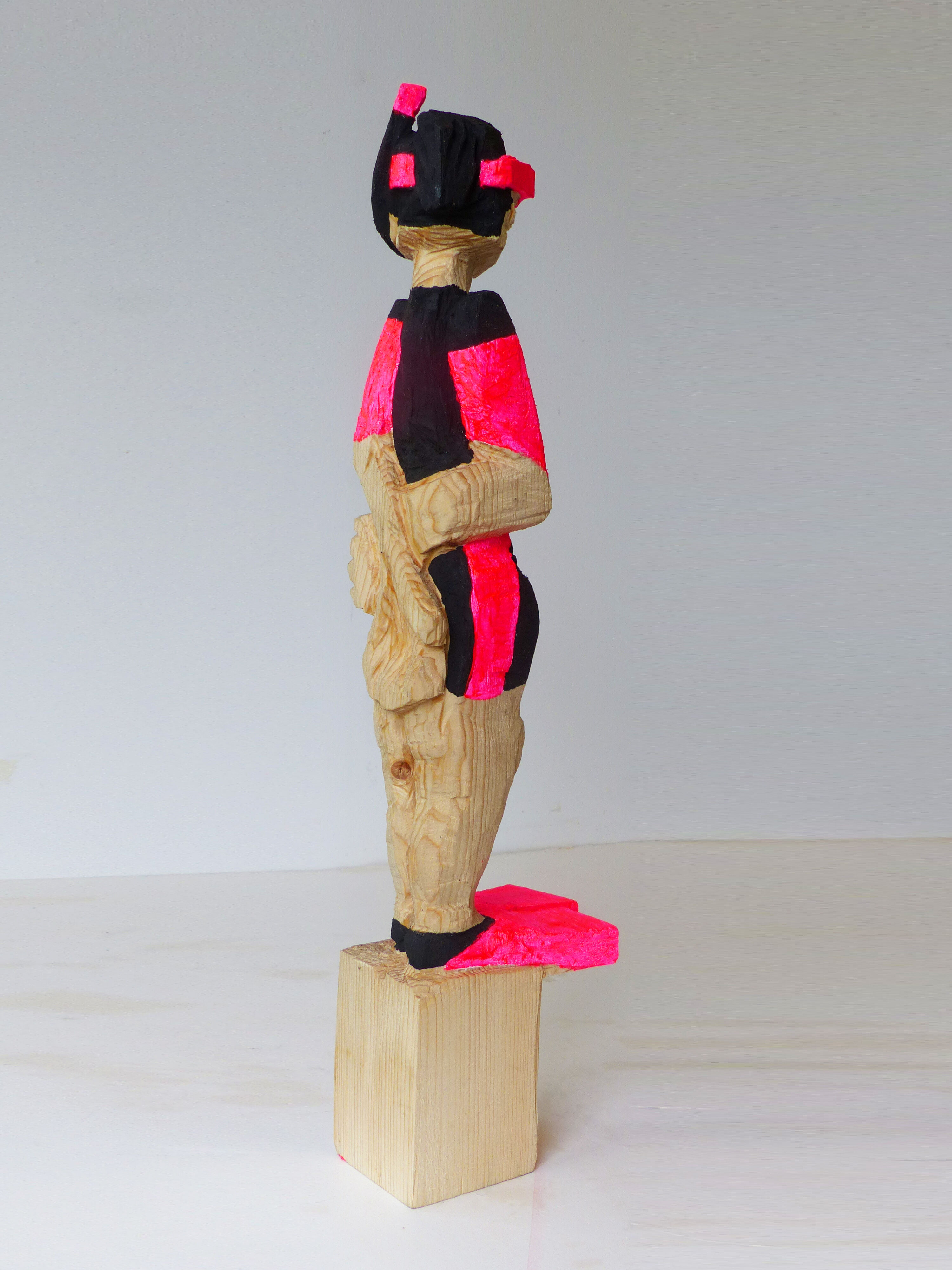 Sculpture "Snorkeler, Neon Pink" (2022)