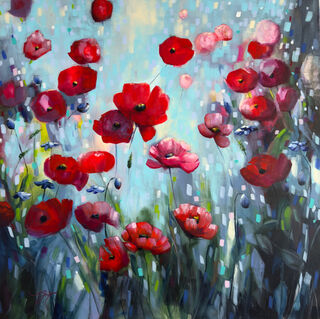 Bild "Poppies Land 12" (2024)