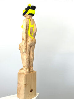 Sculpture "Snorkeler, NEON yellow" (2025)