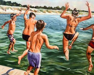 Bild "Sprung ins Wasser" (2022)
