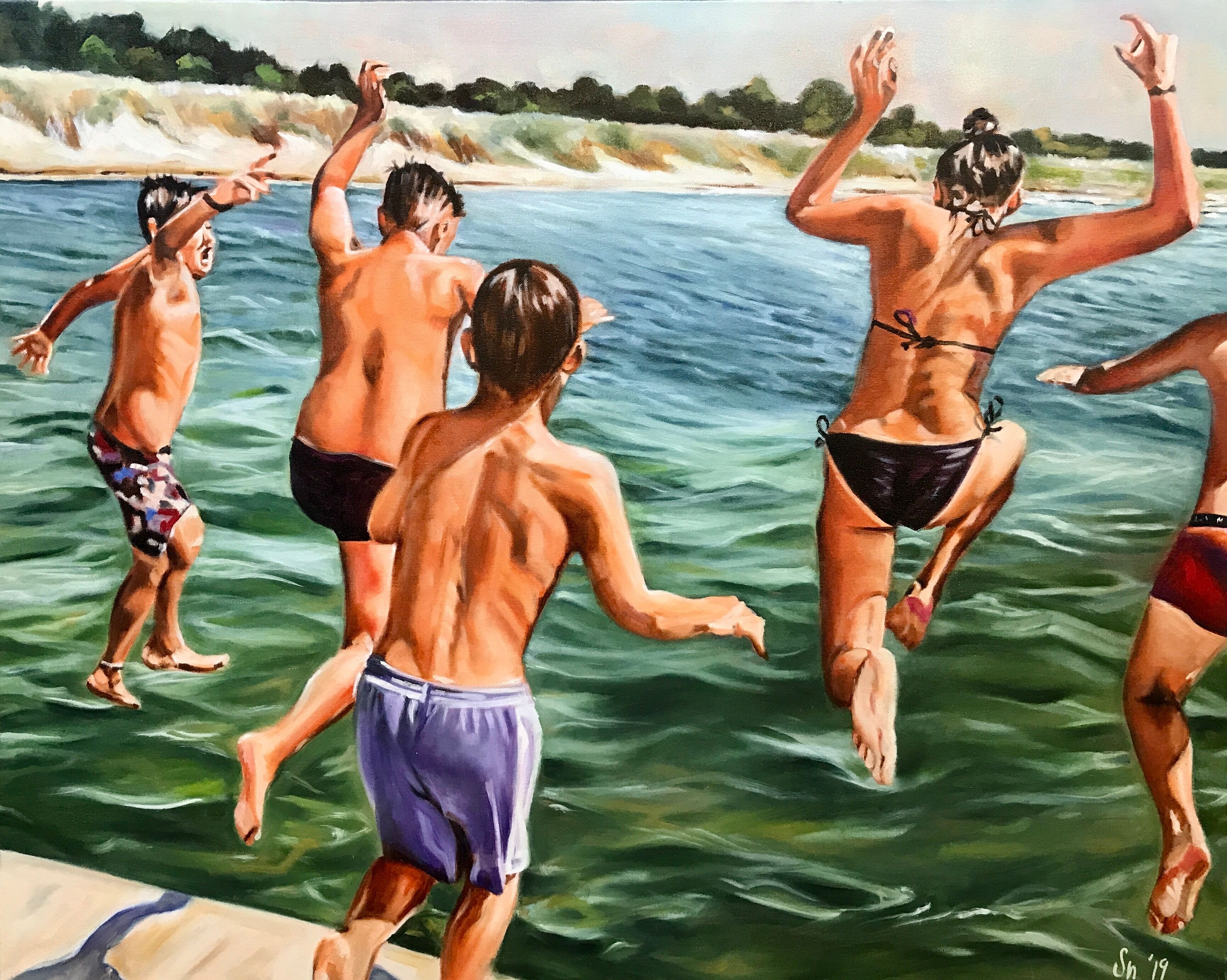 Bild "Sprung ins Wasser" (2022)