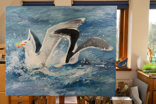 Picture "Great black-backed gulls" (2010)