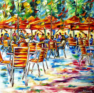 Picture "Café in the Jardin des Tuileries" (2021)