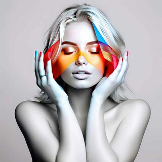 Bild "Woman in White  IX" (2025)
