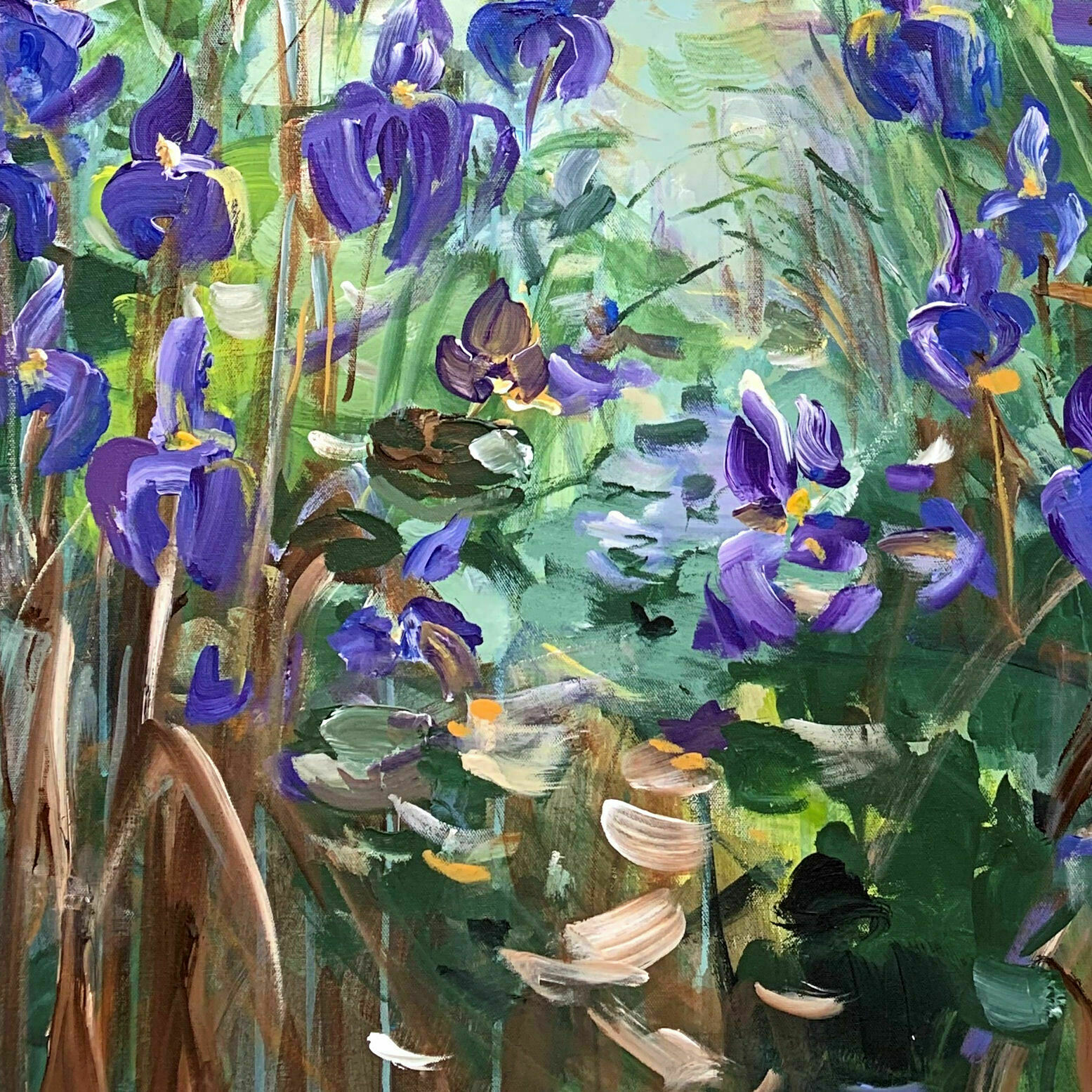 Bild "Blue irises" (2023)