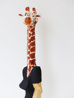 Sculpture "Human animal giraffe" (2022)
