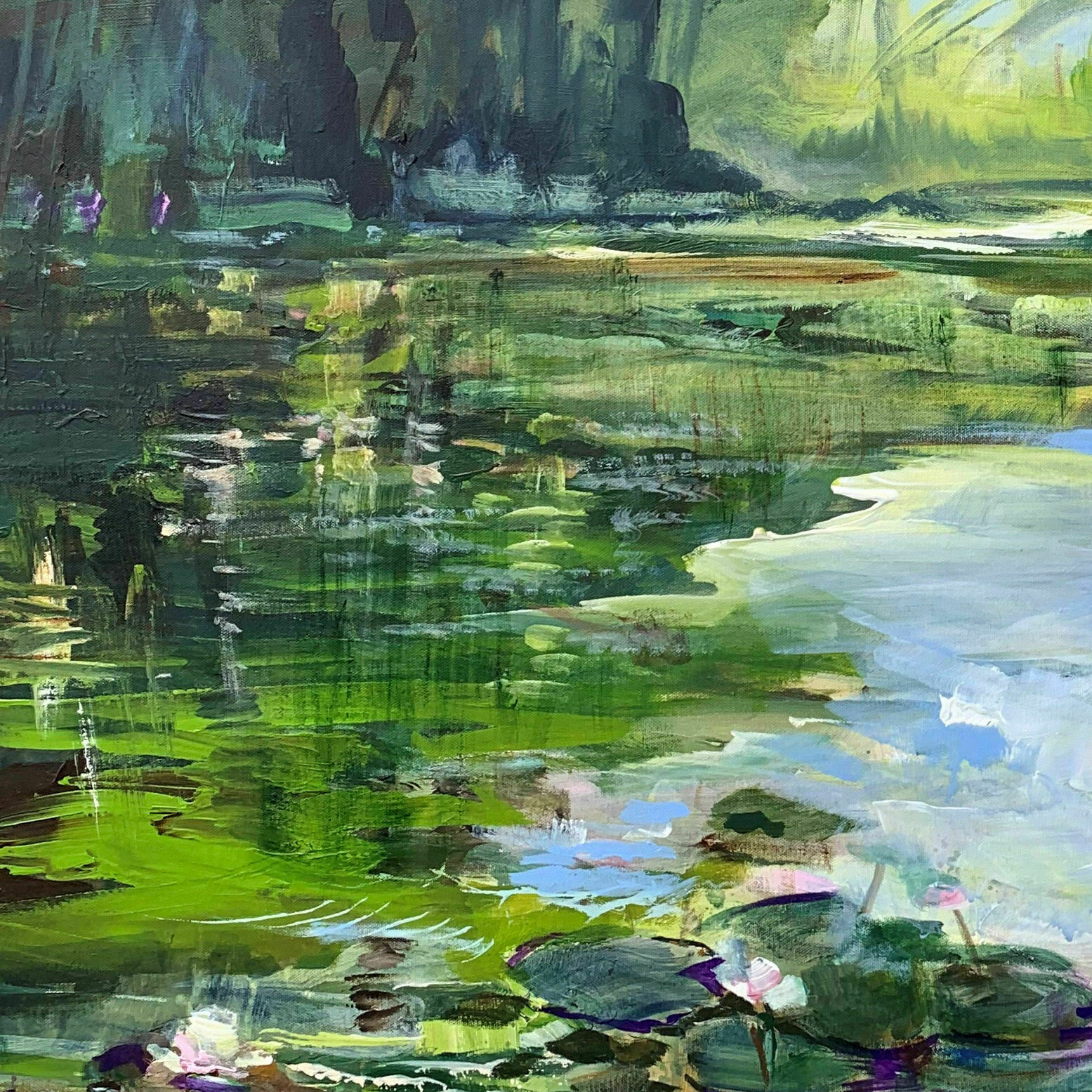 Picture "Summer pond" (2021)