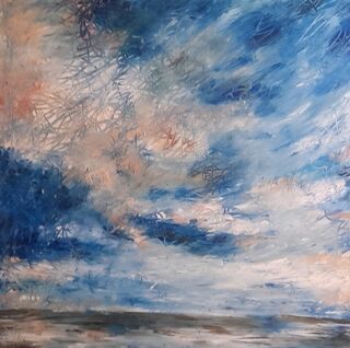 Picture "Clouds over the sea" (2017)