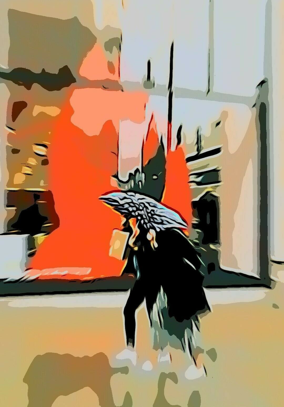 Picture "Red background" (2025)