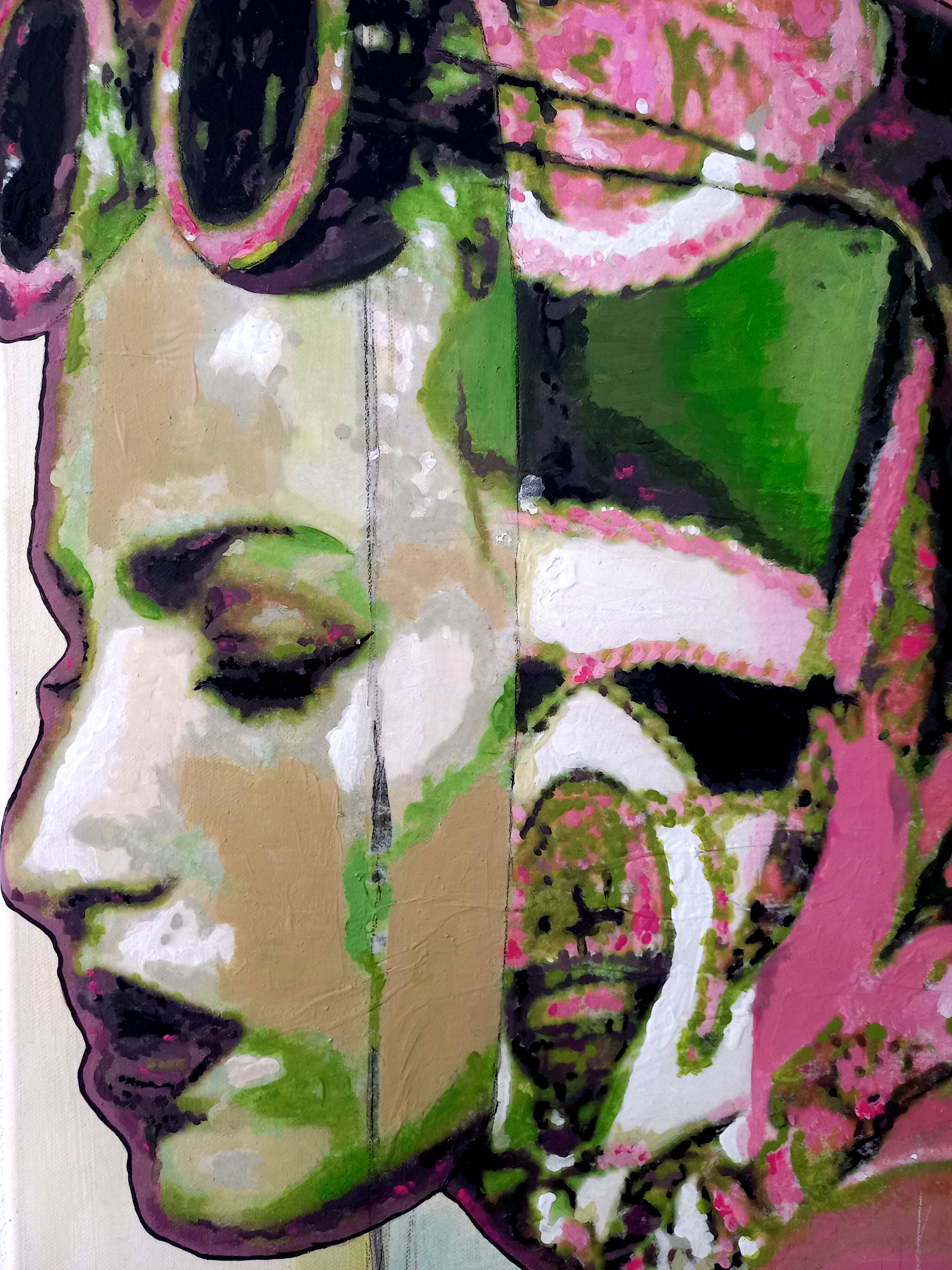 Picture "The bather XII - the longing is blue" (2024)