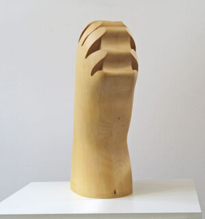 Sculpture "Small head hand" (2000)